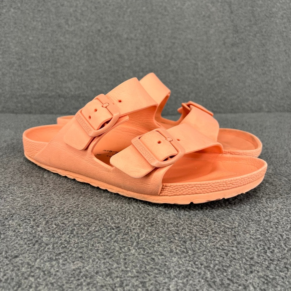 Birkenstock Arizona EVA Sandals Womens 38 Coral Orange Waterproof Slide Shoes